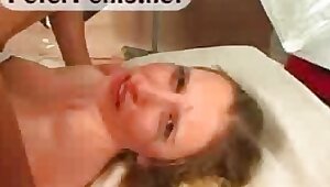 Грубиян отхлестал по дойкам бабу и жёстко отодрал в очко